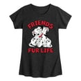 thumbnail image 1 of Disney - 101 Dalmatians Animated - Friends FUR Life - Toddler And Youth Girls Short Sleeve Graphic T-Shirt, 1 of 4