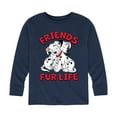 thumbnail image 1 of Disney - 101 Dalmatians Animated - Friends FUR Life - Toddler And Youth Long Sleeve Graphic T-Shirt, 1 of 4