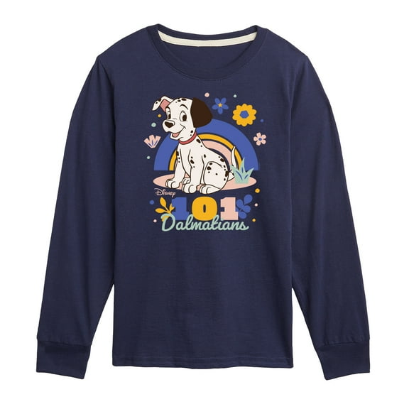 Disney - 101 Dalmatians Animated - Spring Flowers - Toddler And Youth Long Sleeve Graphic T-Shirt