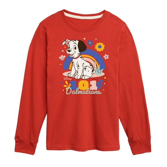 Disney - 101 Dalmatians Animated - Spring Flowers - Toddler And Youth Long Sleeve Graphic T-Shirt