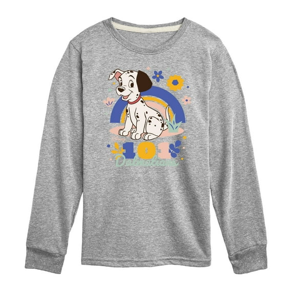 Disney - 101 Dalmatians Animated - Spring Flowers - Toddler And Youth Long Sleeve Graphic T-Shirt