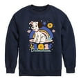 thumbnail image 1 of Disney - 101 Dalmatians Animated - Spring Flowers - Youth Crewneck Fleece Sweatshirt, 1 of 4