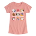 thumbnail image 1 of Disney - 101 Dalmatians Animated - Tic Tac Toe Grid of Puppies - Toddler And Youth Girls Short Sleeve Graphic T-Shirt, 1 of 1