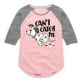 thumbnail image 1 of Disney - 101 Dalmatians - Can't Catch Me - Toddler And Youth Girls Raglan Graphic T-Shirt, 1 of 4