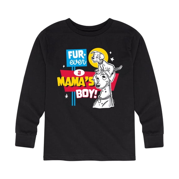 Disney - 101 Dalmatians - Furever A Mamas Boy - Toddler And Youth Long Sleeve Graphic T-Shirt