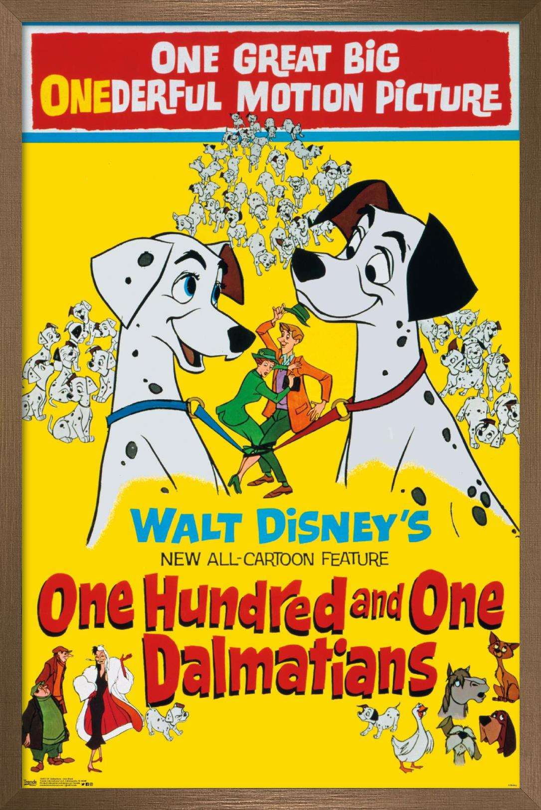 Disney 101 Dalmatians - One Sheet Wall Poster, 14.725" x 22.375", Framed