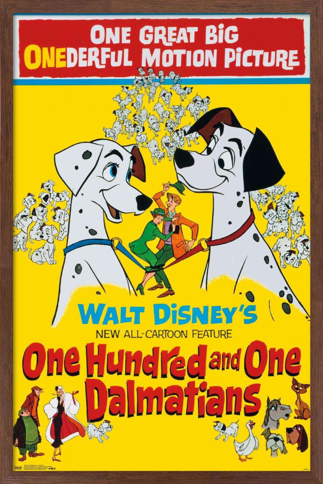 Disney 101 Dalmatians - One Sheet Wall Poster, 14.725" x 22.375", Framed