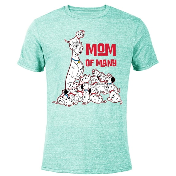 Disney 101 Dalmatians Perdita Mom of Many - Short Sleeve Blended T-Shirt for Adults - Customized-Ocean Blue