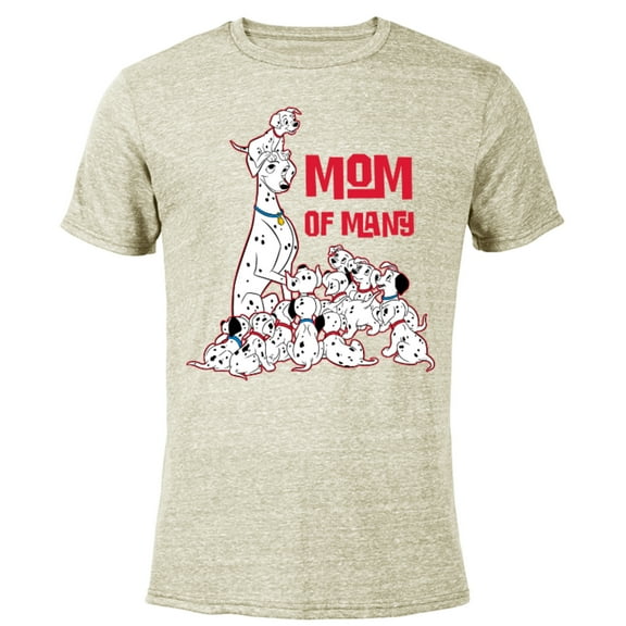 Disney 101 Dalmatians Perdita Mom of Many - Short Sleeve Blended T-Shirt for Adults - Customized-Yellow