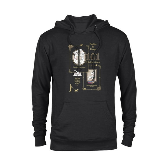 Disney 101 Dalmatians Perdita & Pongo Family is Everything - Pullover Hoodie for Adults - Customized-Black