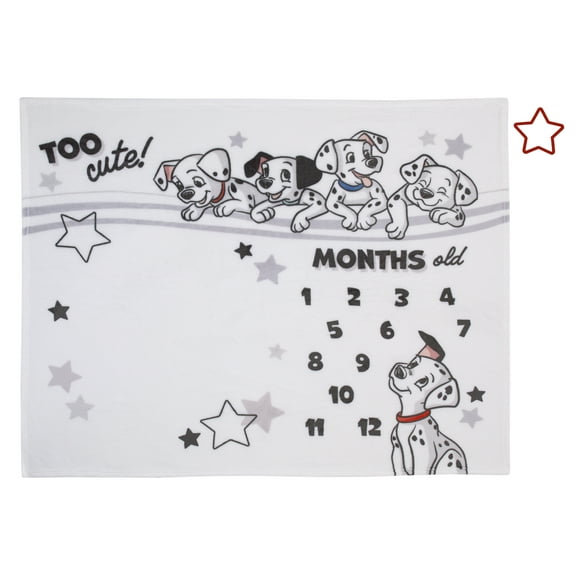 Disney 101 Dalmatians Photo Op Milestone Baby Blanket