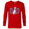 thumbnail image 1 of Disney 101 Dalmatians Pongo and Penny Dad - Long Sleeve T-Shirt for Men - Customized-New Red, 1 of 5