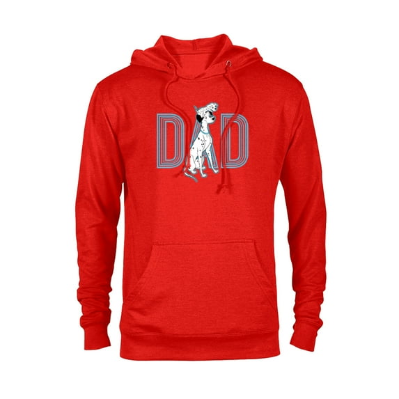Disney 101 Dalmatians Pongo and Penny Dad - Pullover Hoodie for Adults - Customized-Red