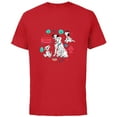 thumbnail image 1 of Disney 101 Dalmatians Pongo and Perdita Family - Short Sleeve Cotton T-Shirt for Adults - Customized-Red, 1 of 5