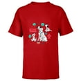 thumbnail image 1 of Disney 101 Dalmatians Pongo and Perdita Family - Short Sleeve T-Shirt for Kids - Customized-Red, 1 of 5
