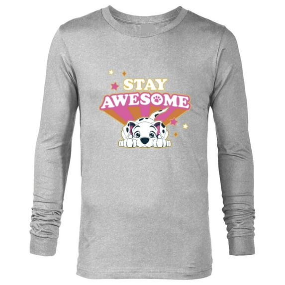 Disney 101 Dalmatians Stay PAWSOME - Long Sleeve T-Shirt for Men - Customized-Athletic Heather