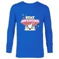 thumbnail image 1 of Disney 101 Dalmatians Stay PAWSOME - Long Sleeve T-Shirt for Men - Customized-Navy, 1 of 5