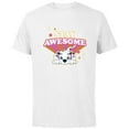 thumbnail image 1 of Disney 101 Dalmatians Stay PAWSOME - Short Sleeve Cotton T-Shirt for Adults - Customized-White, 1 of 5