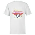 thumbnail image 1 of Disney 101 Dalmatians Stay PAWSOME - Short Sleeve T-Shirt for Kids - Customized-White, 1 of 5