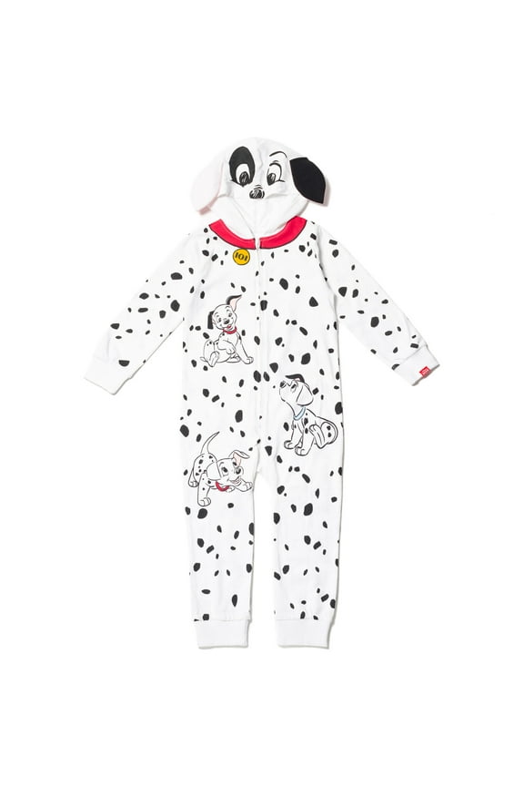 101 Dalmatians Toddler Boys Zip Up Cosplay Coverall Newborn to Little Kid
