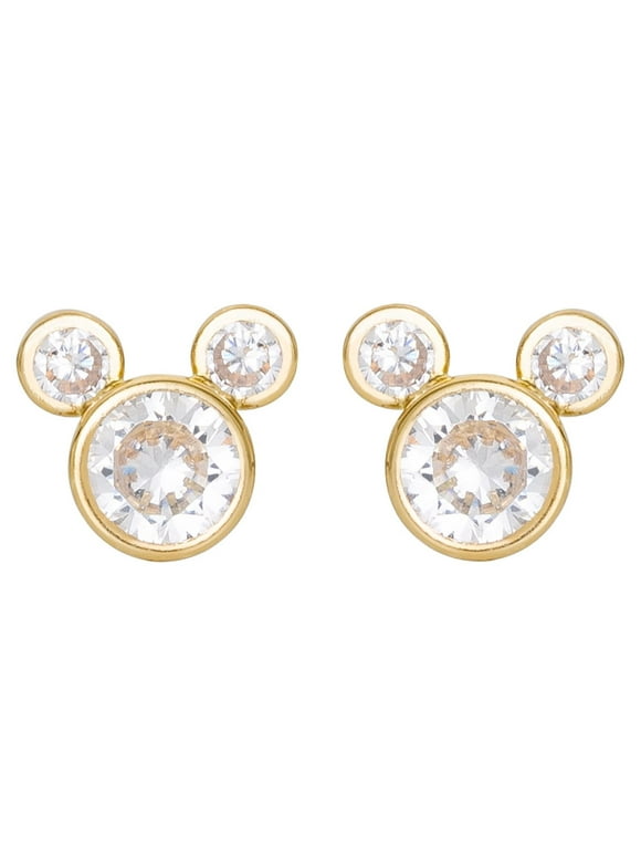 Disney 10KT Yellow Gold Mickey Mouse Earrings