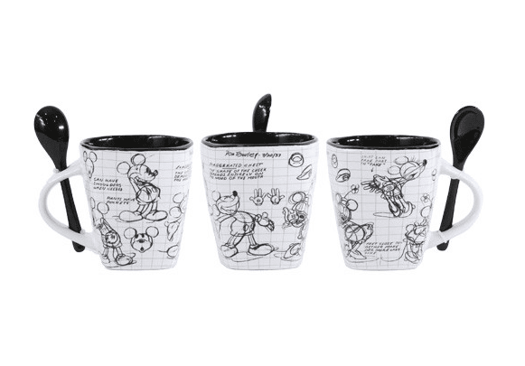 Disney 9 oz Stitch Blue Ceramic Spoon Mug