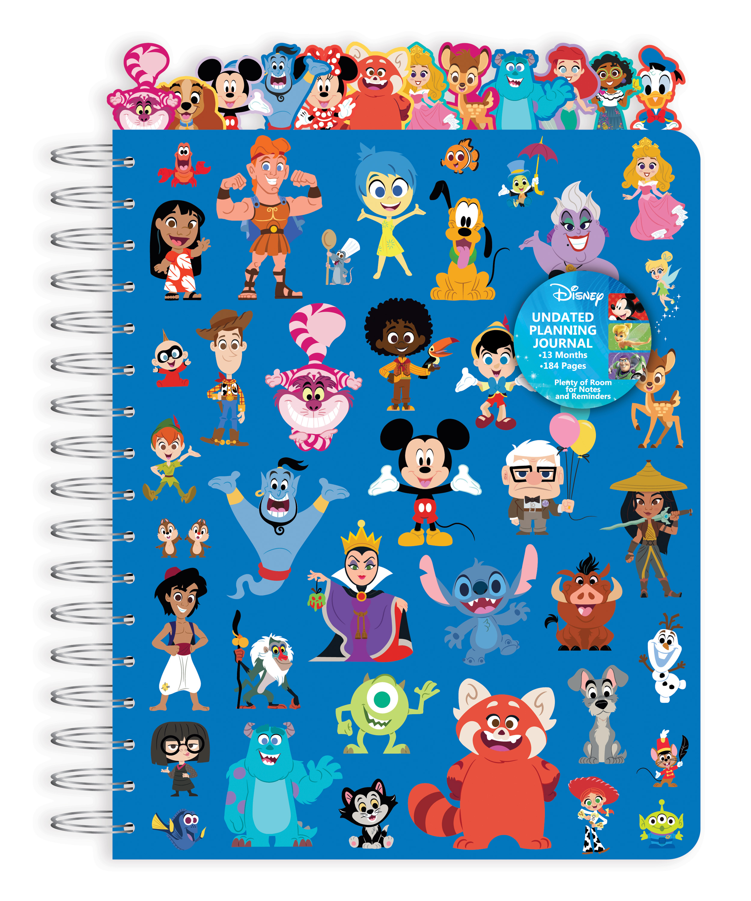 Disney 13-Month Undated Planner with Tabs, 184 Pages - image 1 of 8