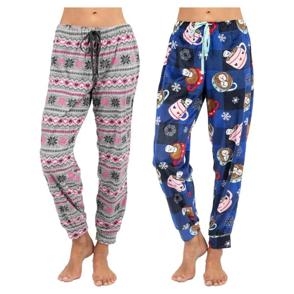 Disney 2 Pack Womens Pajama Sleepwear Pants Female, Cocoa/Flake, Size: XL, Prestigez