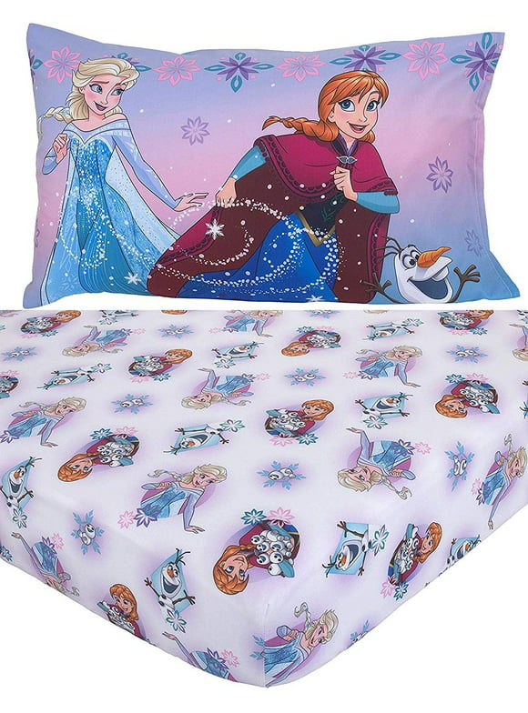 Disney 2-Piece Frozen Toddler Sheet and Pillowcase Set