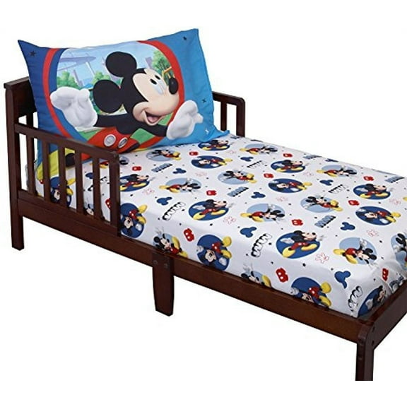 Disney 2-Piece Mickey Mouse Toddler Sheet and Pillowcase Set