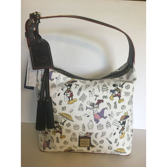 Disney 2018 Food and Wine Mickey Figment Passholder Satchel Dooney Bourke New