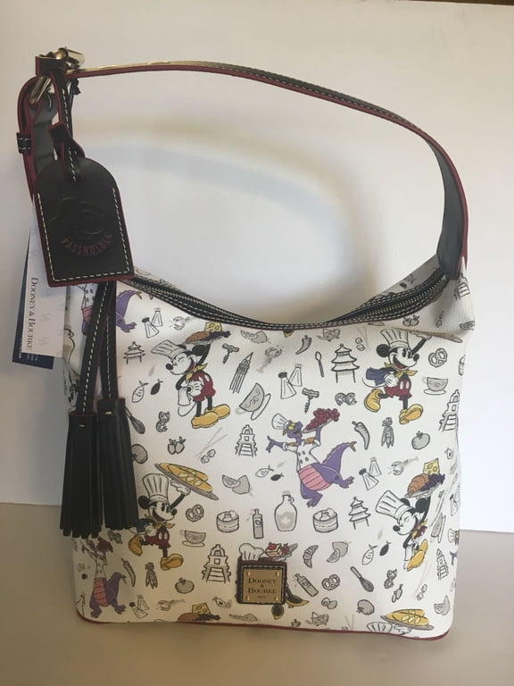 Disney 2018 Food and Wine Mickey Figment Passholder Satchel Dooney Bourke New