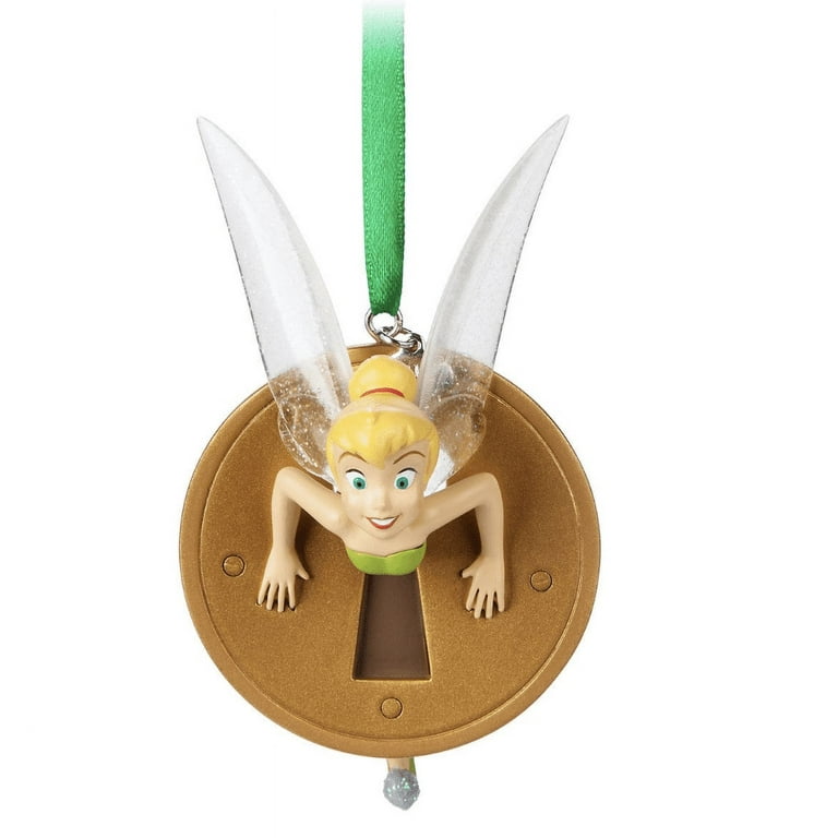 Disney Tinker Bell Christmas Ornament, Sculpted Resin, Glitter