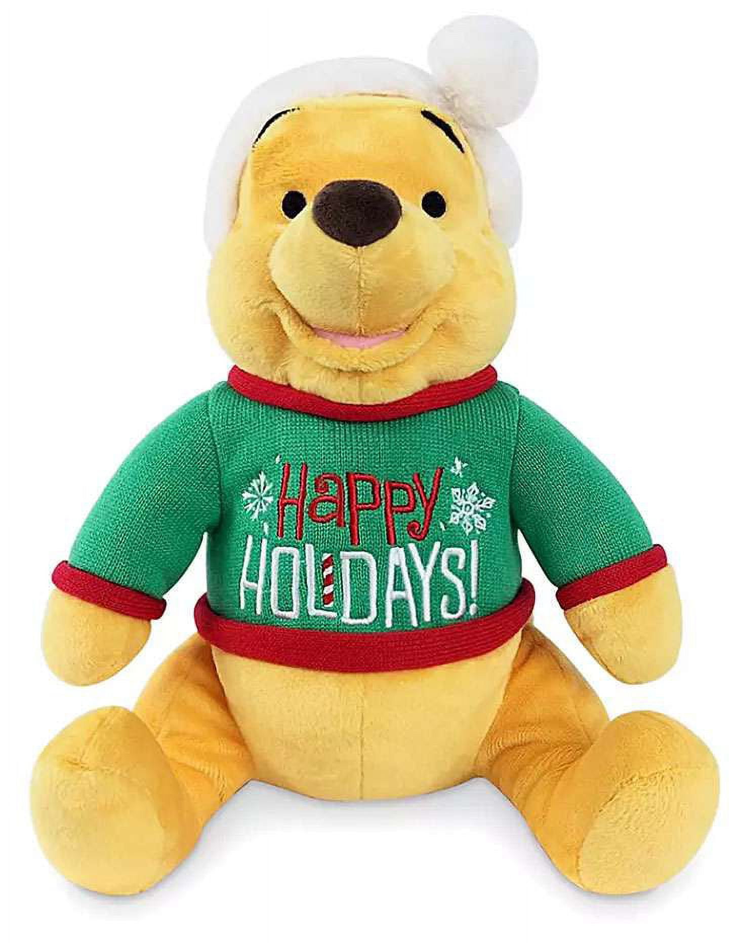 Disney 2020 Holiday Winnie the Pooh Medium Plush