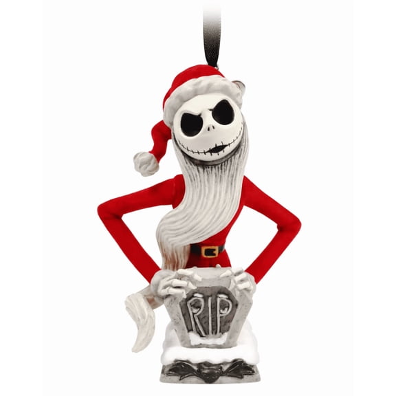 Disney Parks Jack Skellington Festive Hanging Christmas Ornament New with Tag