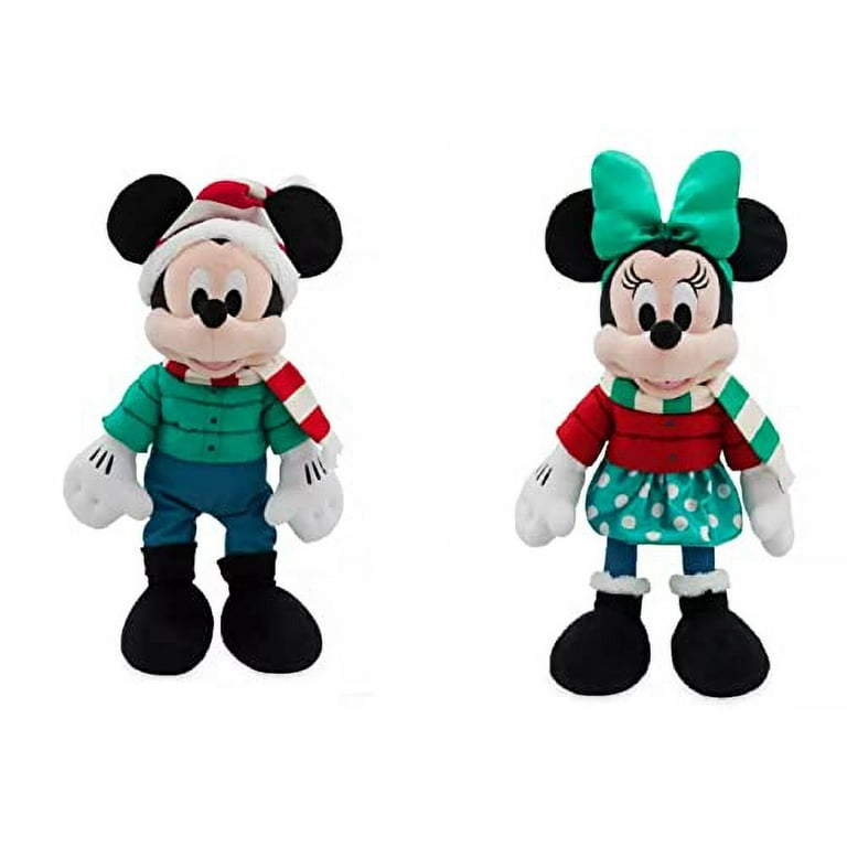 Disney 2021 Mickey Minnie Mouse Holiday Plush Set ??? Medium 14