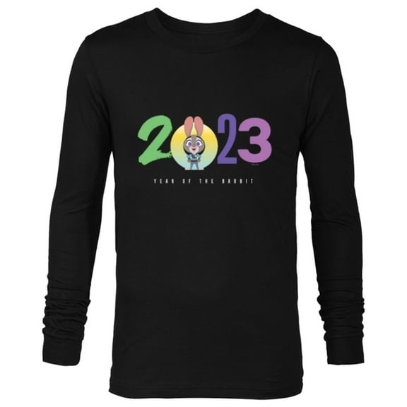 Disney 2023 Year of the Rabbit Zootopia Judy Hopps - Long Sleeve T-Shirt for Men - Customized-Black