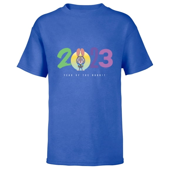 Disney 2023 Year of the Rabbit Zootopia Judy Hopps - Short Sleeve T-Shirt for Kids - Customized-Royal