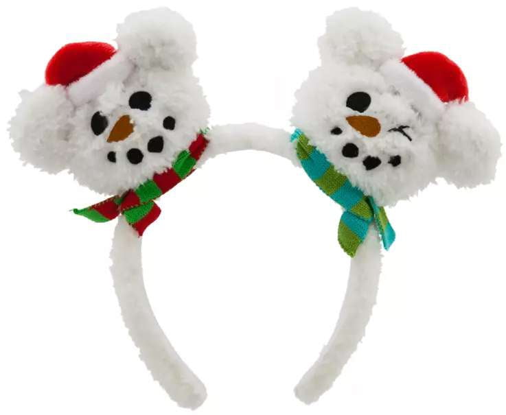 Disney 2025 Holiday Mickey Mouse Snowman Headband for Adults 