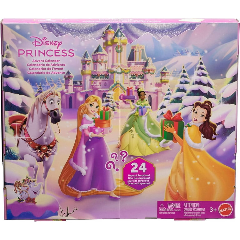 Mattel Disney Princess Doll Advent Calendar with 24 Days of