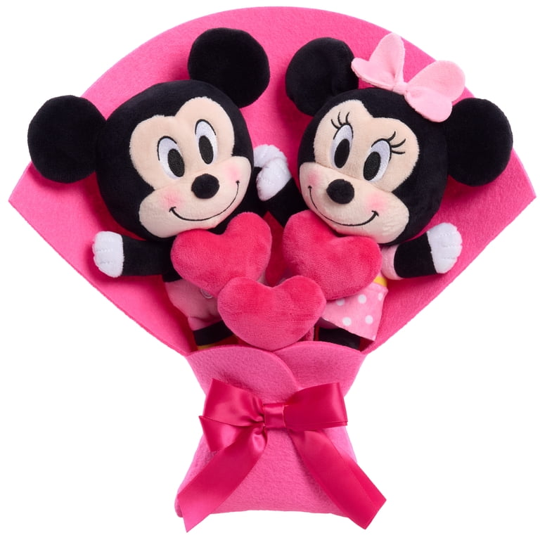 Medium Mickey Mouse & Minnie Plush Bouquet, 13