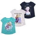 thumbnail image 1 of Disney 3-Pack Frozen II T Shirts for Girls and Toddlers with Princess Elsa and Anna, 1 of 4