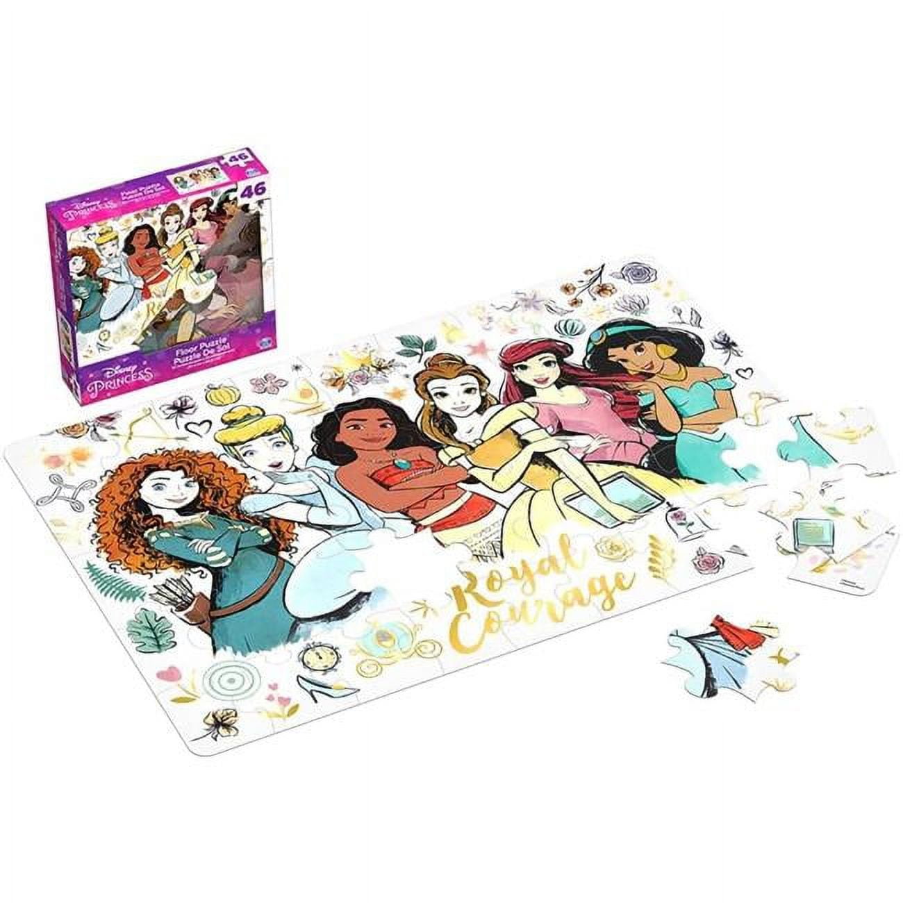 5個セットルフィーナ　キュアメディカル Disney 30391685 Royal Courage Princess Floor Puzzle - 46 Piece