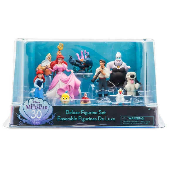 Disney 30th Anniversary The Little Mermaid Deluxe Figure Set, 3+, PVC, 10 PCS Set