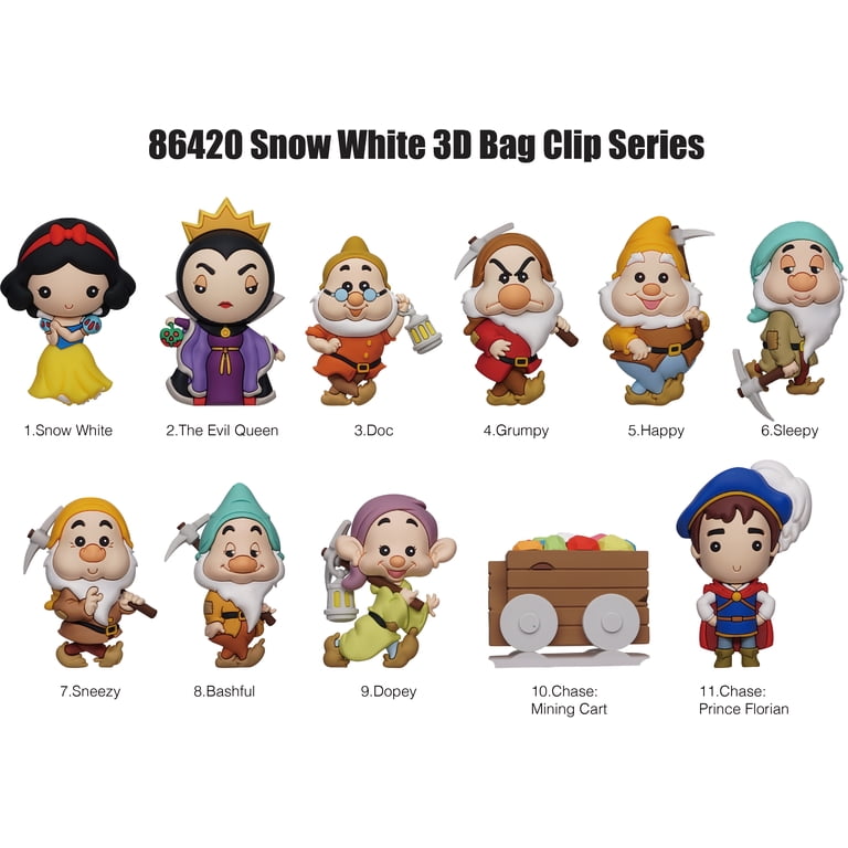 Disney 3D Figural Bag Clip Snow White Series 1 Mystery Pack (1