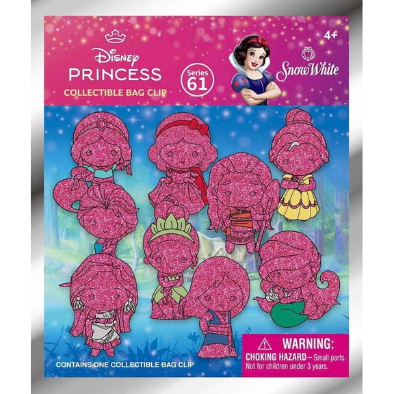 Disney 3D Figural Foam Bag Clip Princess Create Your World Series 1 Mystery Pack (1 RANDOM Figure)