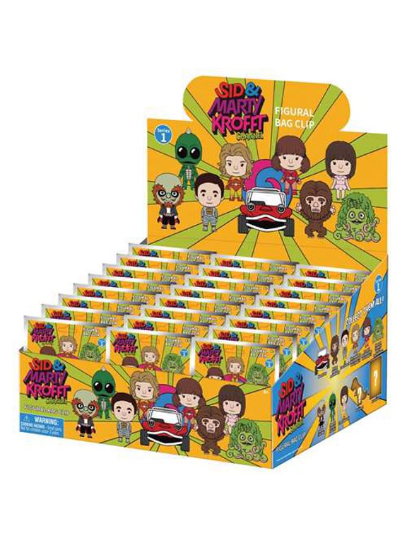 3D Figural Keyring Sid & Marty Krofft Channel Series 1 Mystery Box [24 Packs]