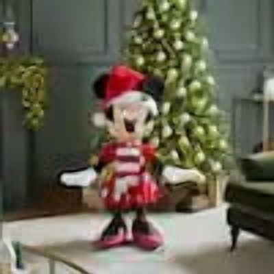 Disney 4 ft. Animated Holiday Minnie Christmas Animatronics