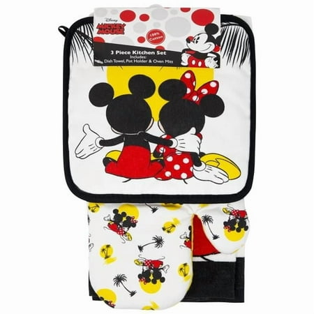 Disney 49220 Disney Mickey & Minnie Mouse Sunset Kitchen Towel Set - 3 Piece