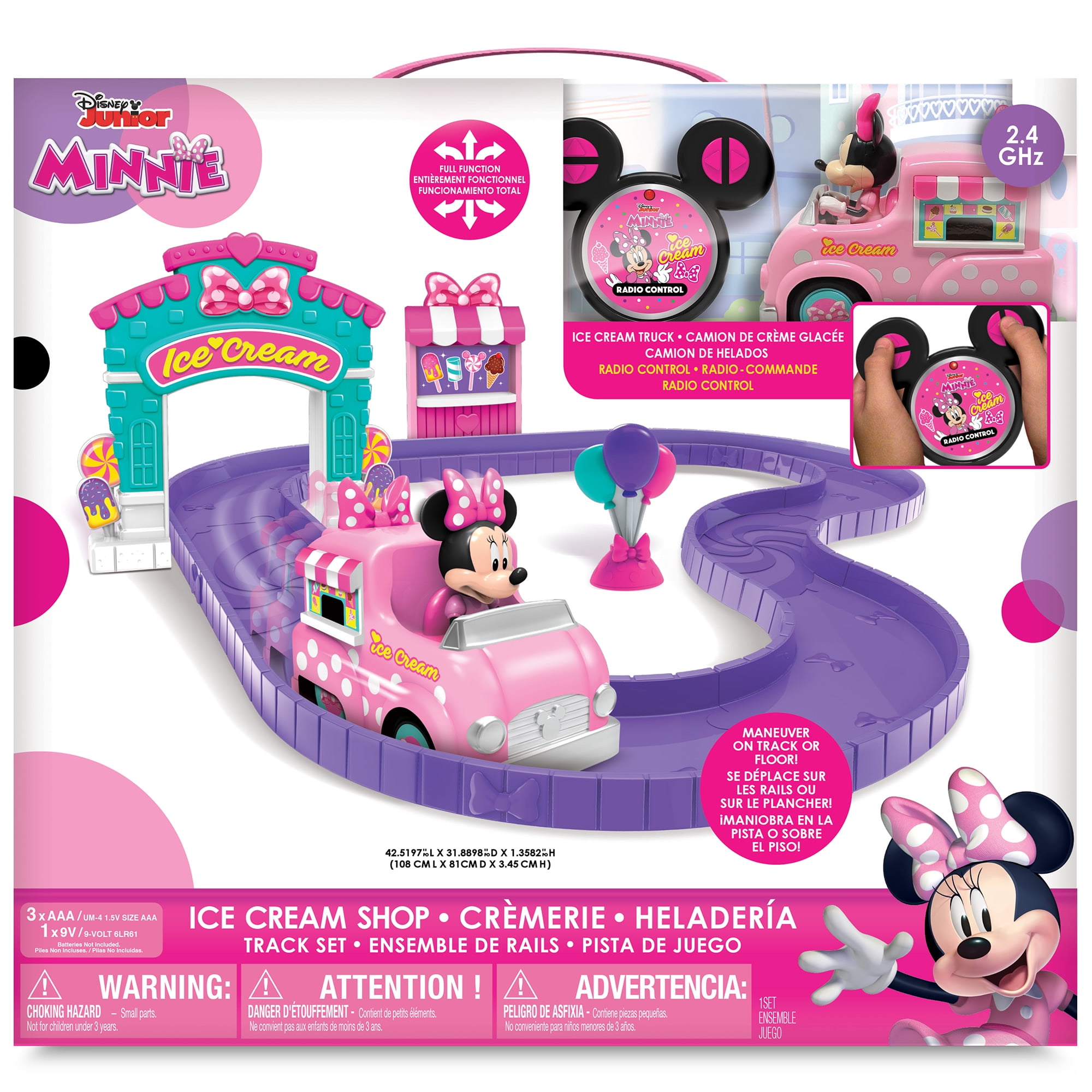 Disney Junior: R/C Track Set - Minnie Mouse Ice Cream Shop - 5.5
